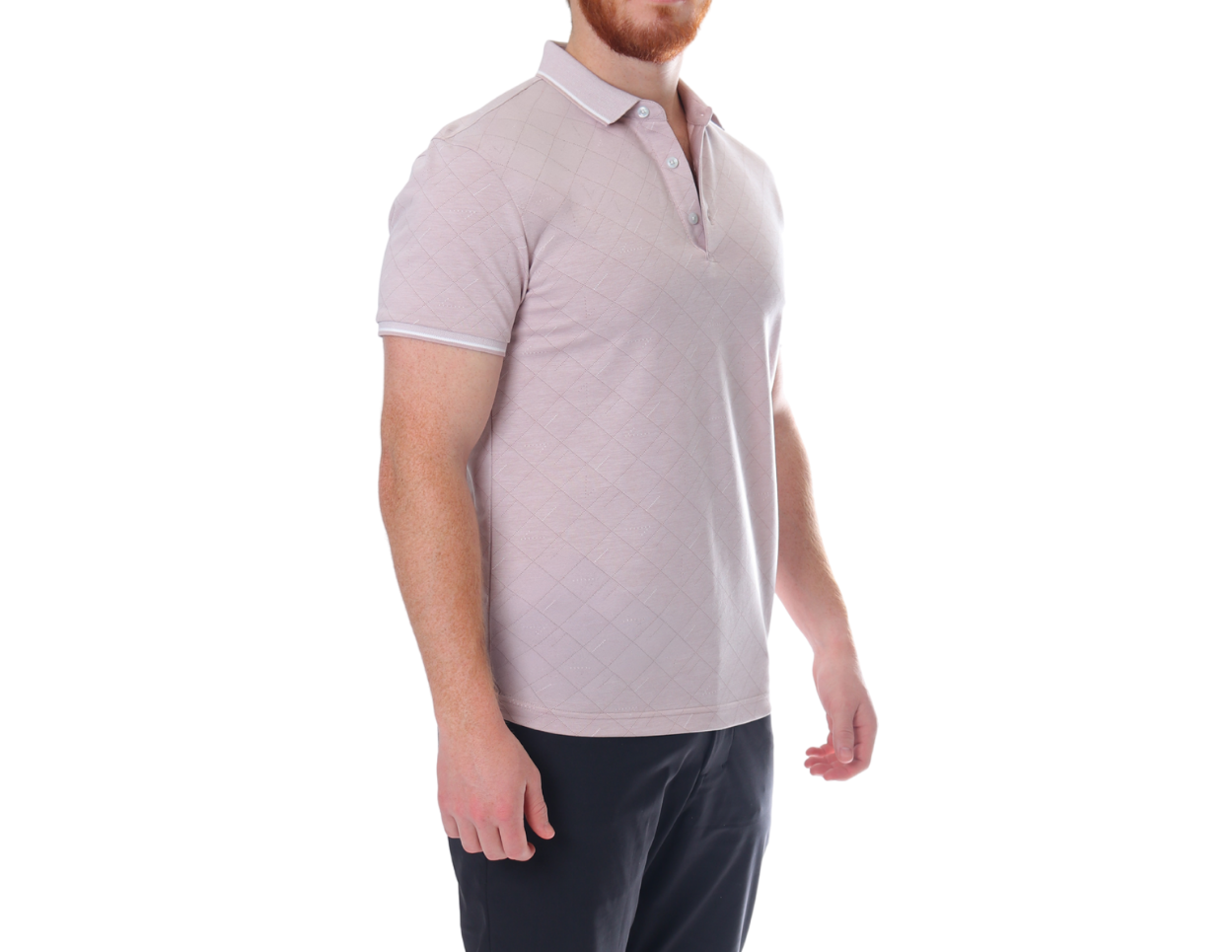 Playera Polo Hombre Jacquard | Anti-Estática | KHAKI & BLUES