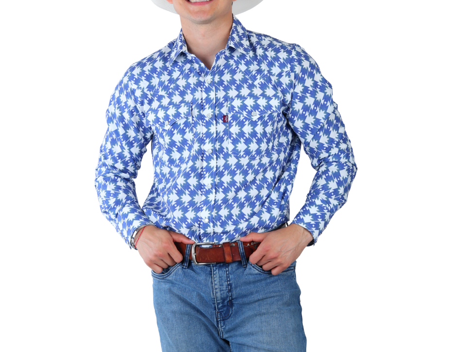 Camisa Vaquera Clásica Manga Larga | FARWEST