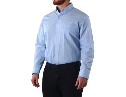 Camisa Casual Manga Larga Slim Fit | KHAKI & BLUES