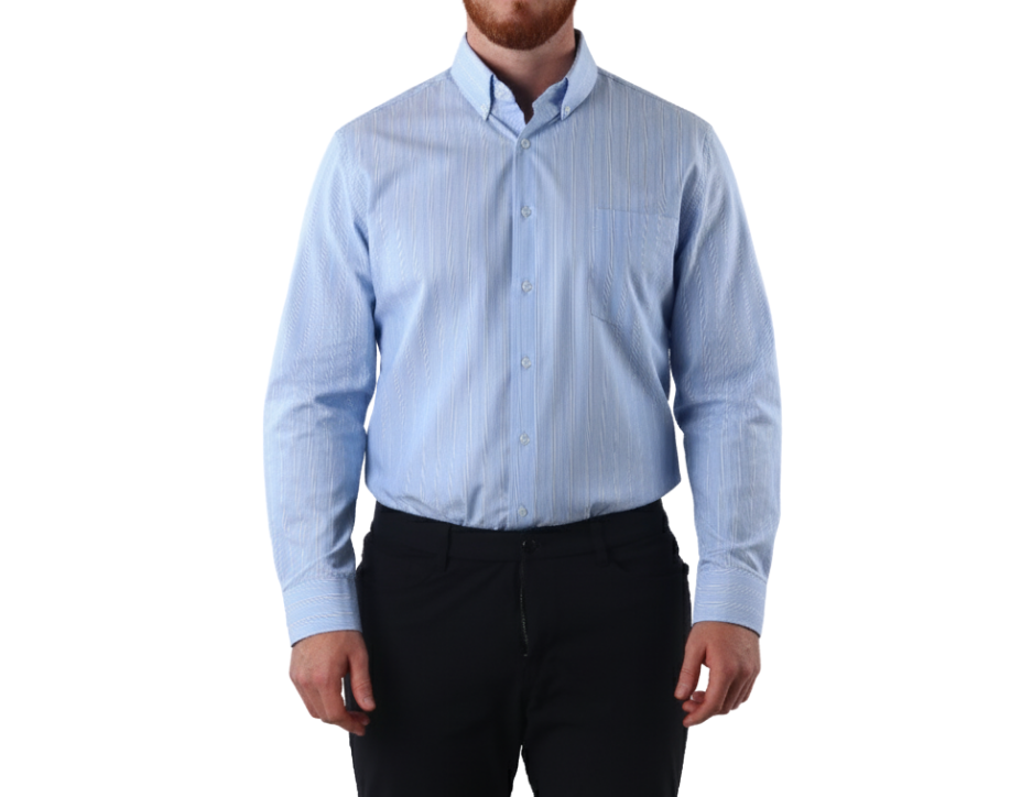 Camisa Casual Manga Larga Slim Fit | KHAKI & BLUES