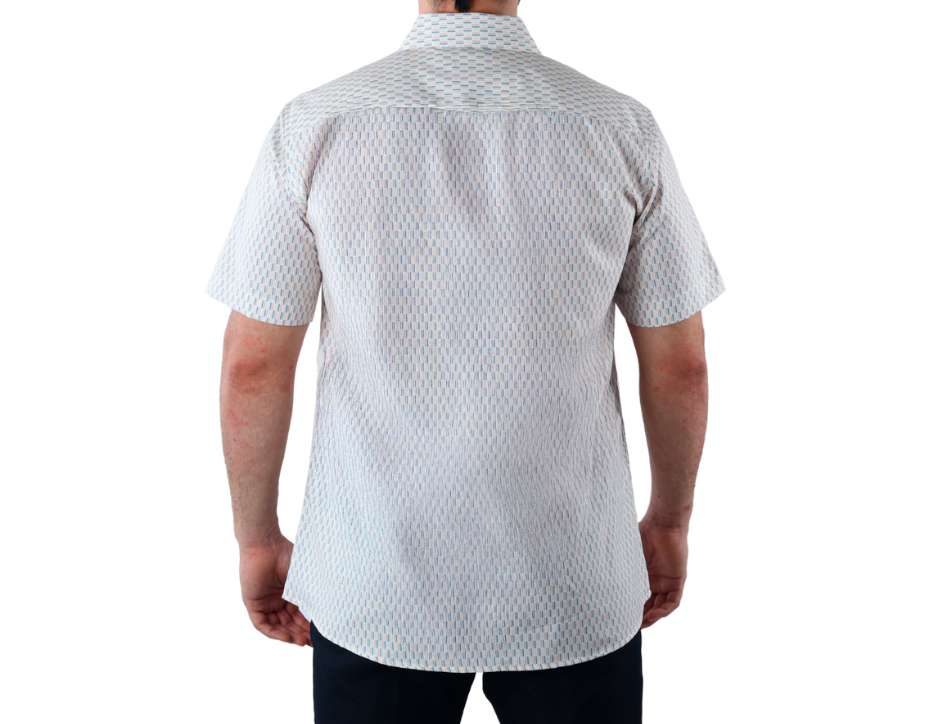 Camisa Casual Manga Corta para Hombre corte Slim Fit | KHAKI & BLUES