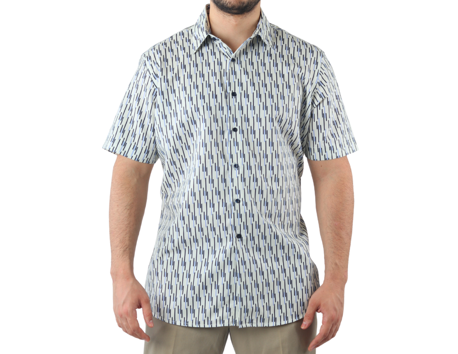 Camisa Casual Manga Corta para Hombre | KHAKI & BLUES