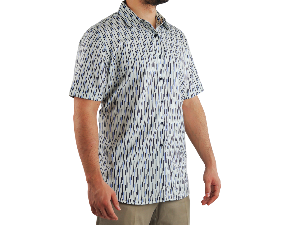 Camisa Casual Manga Corta para Hombre | KHAKI & BLUES