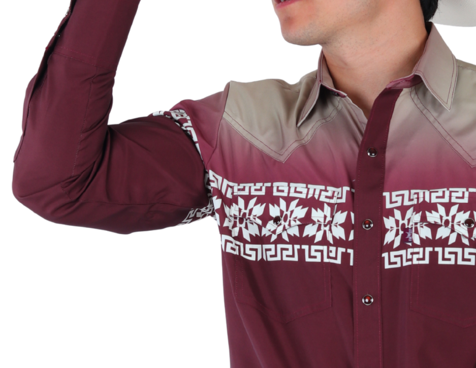 Camisa Vaquera Corte Clásico Manga Larga | FARWEST