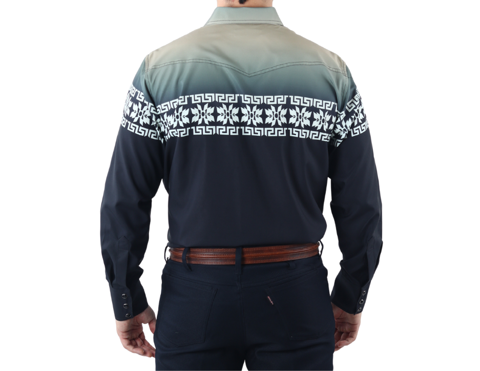 Camisa Vaquera Corte Clásico Manga Larga | FARWEST